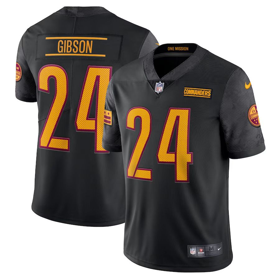 Men Washington Commanders #24 Antonio Gibson Nike Black Alternate Vapor Limited NFL Jersey->washington commanders->NFL Jersey